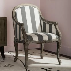 Cheapest 🔥 Arm Chairs Safavieh Esther Arm Chair - Awning Stripes 🤩