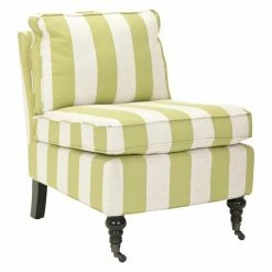 Brand new ❤️ Armless Chairs Safavieh Randy Slipper Chair - Stripes 👏