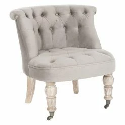 Budget 🛒 Armless Chairs Safavieh Carlin Tufted Chair 🌟