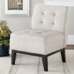 Cheap โ๏ธ Armless Chairs Safavieh Angel Tufted Armless Club Chair ๐ฏ