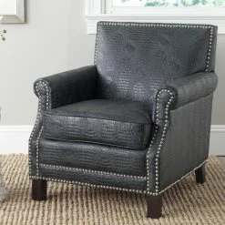Best Sale ๐ Arm Chairs Safavieh Easton Club Chair With Silver Nail Heads ๐ฅฐ