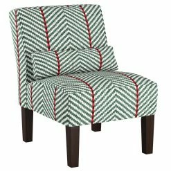 Best reviews of ❤️ Armless Chairs Skyline Furniture Broken Twill Evergreen Armless Chair 🎁