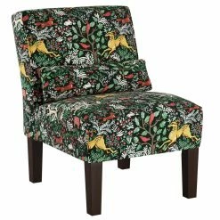 Buy 🥰 Armless Chairs Skyline Furniture Frolic Evergreen Armless Chair 🎉
