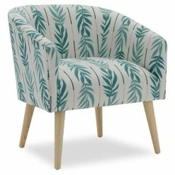 Brand new โญ Barrel Chairs Vintage Palm Barrel Accent Chair By Drew Barrymore Flower Home ๐