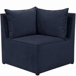 Best Sale 🔔 Corner Chairs Skyline Furniture French Seamed Velvet Sectional Corner Chair 🎁