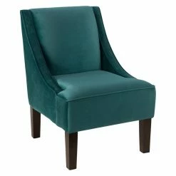 Brand new 🛒 Skyline Furniture Arm Chairs Mystere Peacock Swoop Arm Chair 😉
