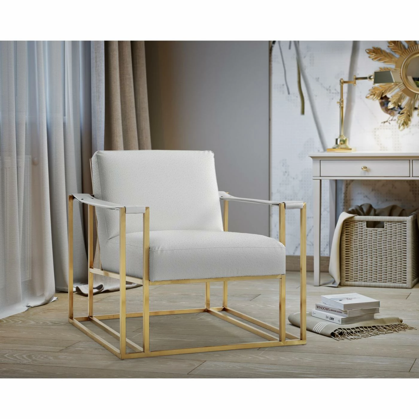 Wholesale ๐ฏ Arm Chairs TOV Furniture Baxter Ostrich Print Chair ๐