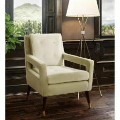 Top 10 😀 Arm Chairs TOV Furniture Draper Cream Velvet Chair 🧨