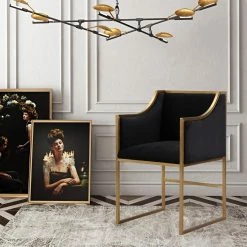 Deals 👍 Arm Chairs TOV Furniture Atara Velvet Accent Chair 🛒