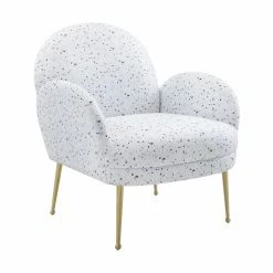 Top 10 ⭐ Arm Chairs TOV Furniture Gwen Terrazzo Accent Chair ⭐