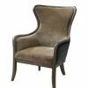 Wholesale ⭐ Wingback Chairs Uttermost Snowden Wing Chair - Caramel Tan 👍