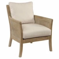 Hot Sale ๐ Arm Chairs HN Home Martin Coastal Natural Armchair ๐