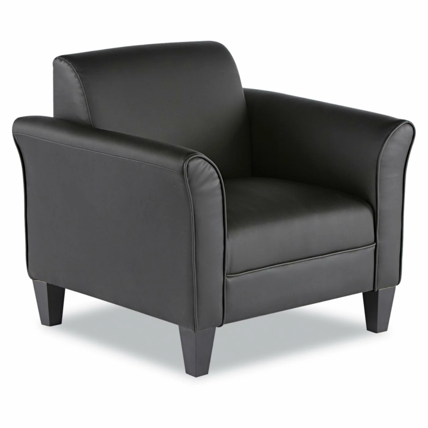 Buy โค๏ธ Arm Chairs Alera Reception Lounge Series Leather Club Chair - Black โค๏ธ