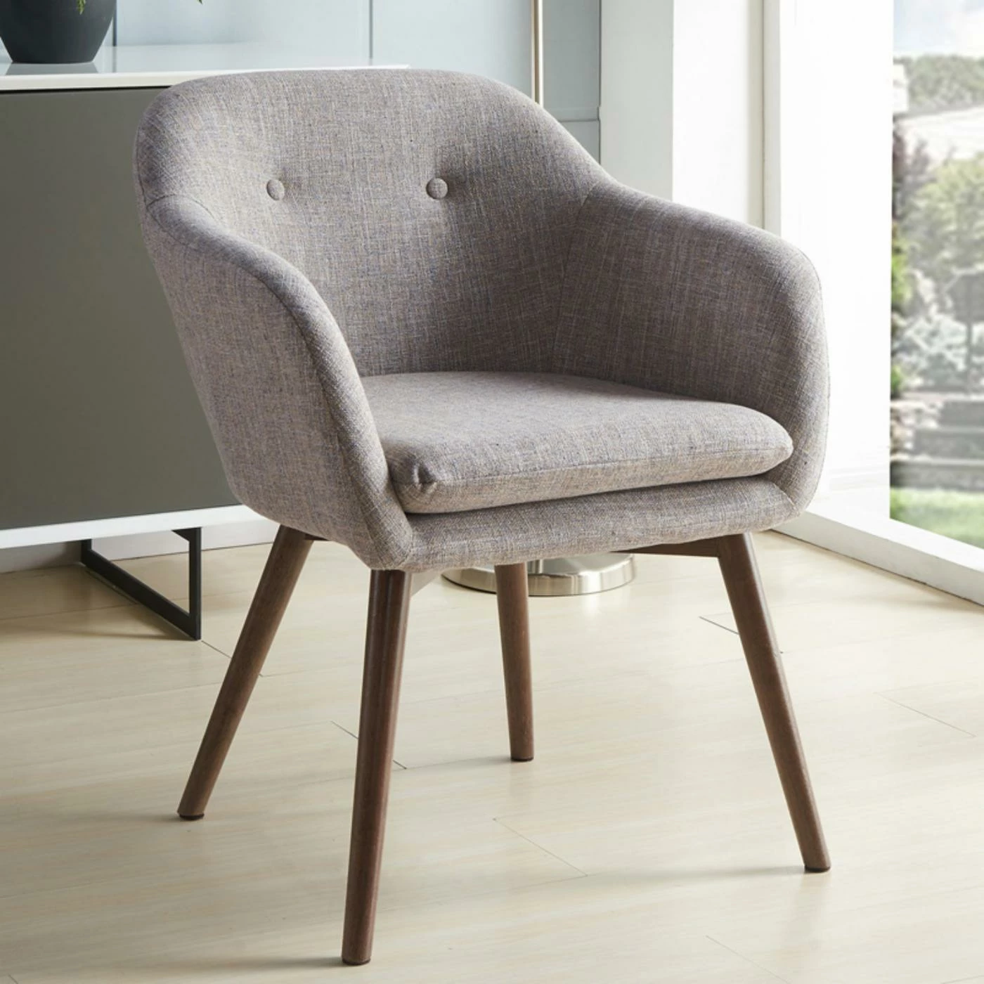 Best reviews of โค๏ธ Arm Chairs WHI Mid Century Textured Fabric Accent Chair ๐