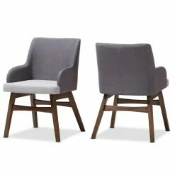 Outlet 🧨 Arm Chairs Baxton Studio Monte Fabric Armchair - Set Of 2 ✔️