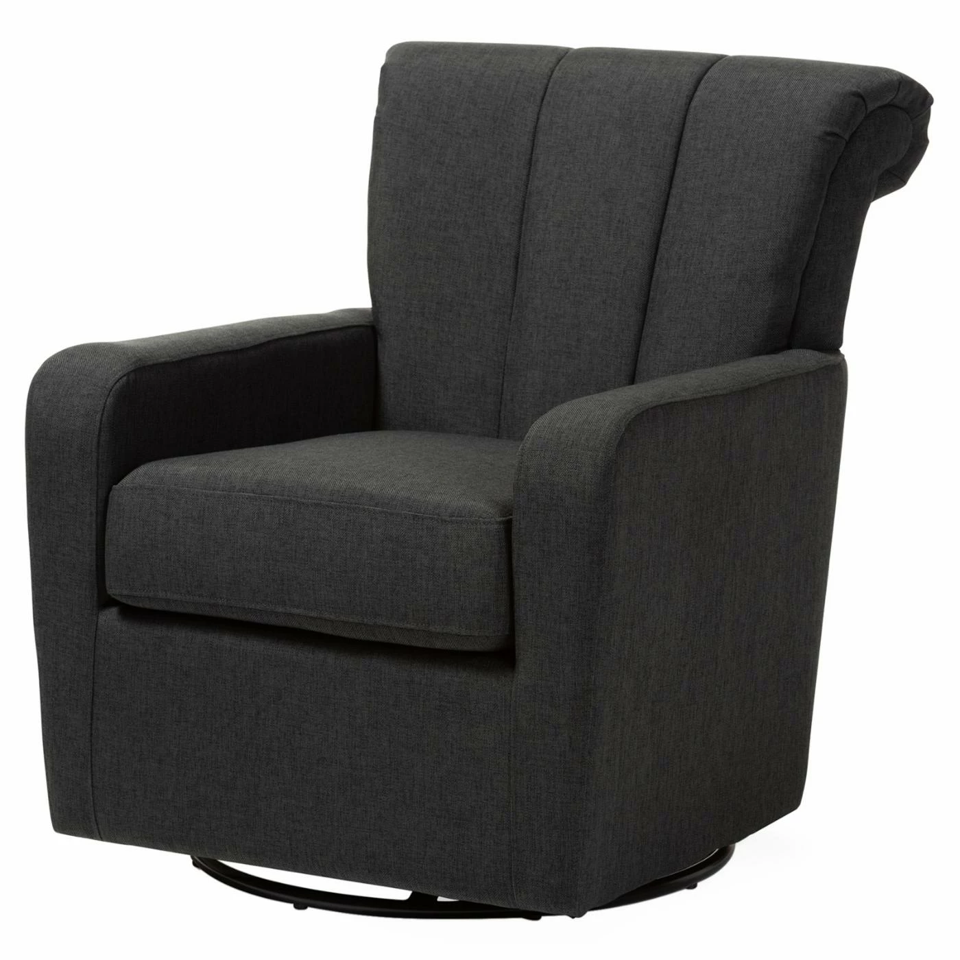 Best deal ๐ Arm Chairs Baxton Studio Rayner Upholstered Swivel Arm Chair ๐