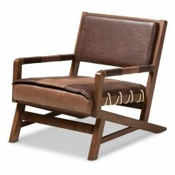 Flash Sale ๐ Arm Chairs Baxton Studio Rovelyn Upholstered Lounge Chair โ๏ธ