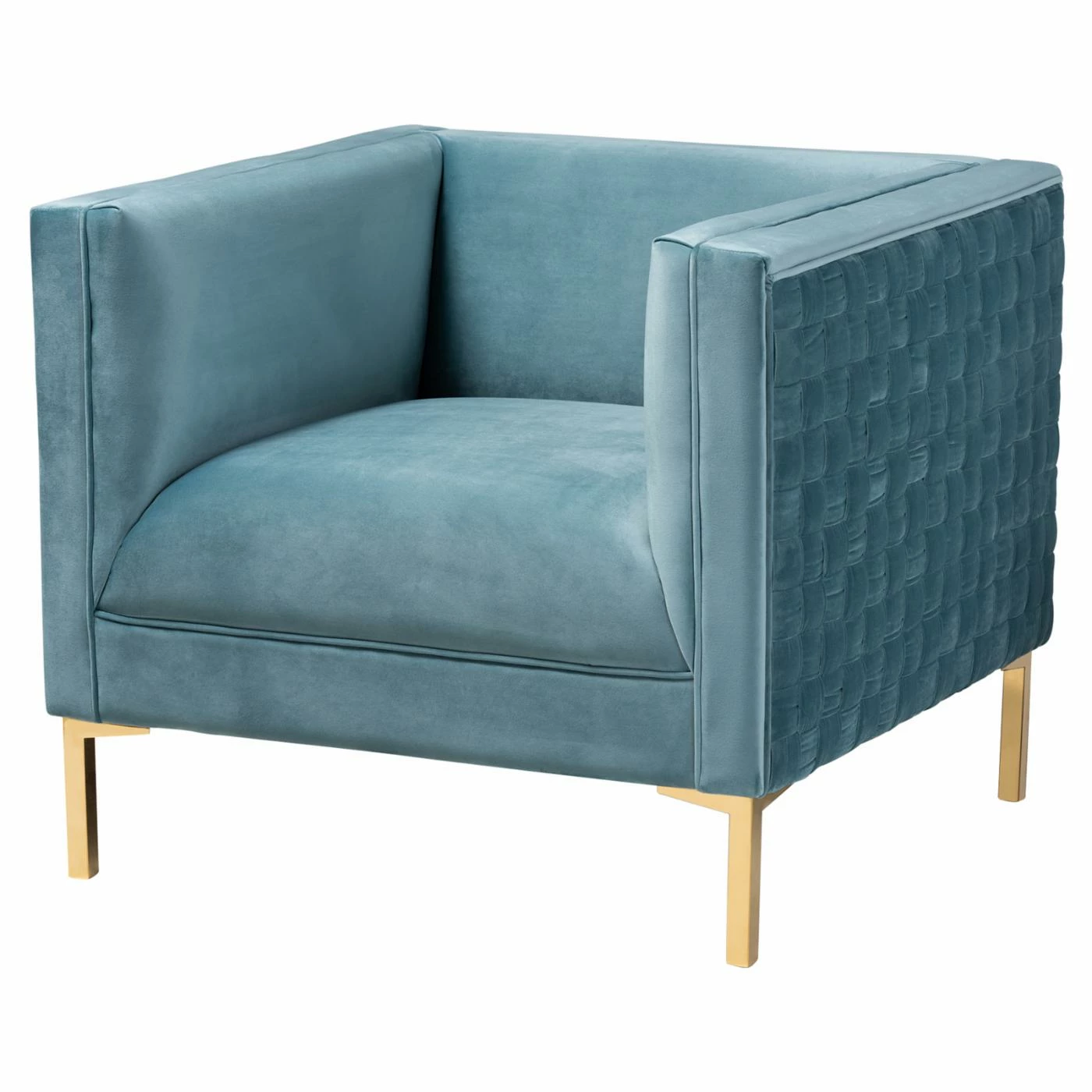 Budget π₯ Arm Chairs Baxton Studio Seraphin Glam / Luxe Upholstered Velvet Armchair π