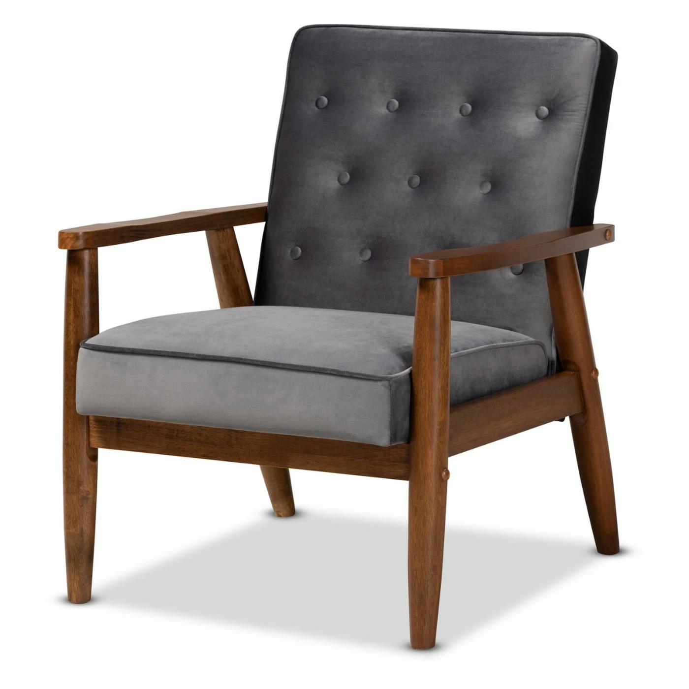 Top 10 ๐ Arm Chairs Baxton Studio Sorrento Velvet Tufted Lounge Chair ๐