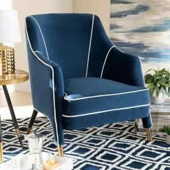 Top 10 😍 Arm Chairs Baxton Studio Ainslie Glam / Luxe Velvet Fabric Upholstered Armchair 🎁