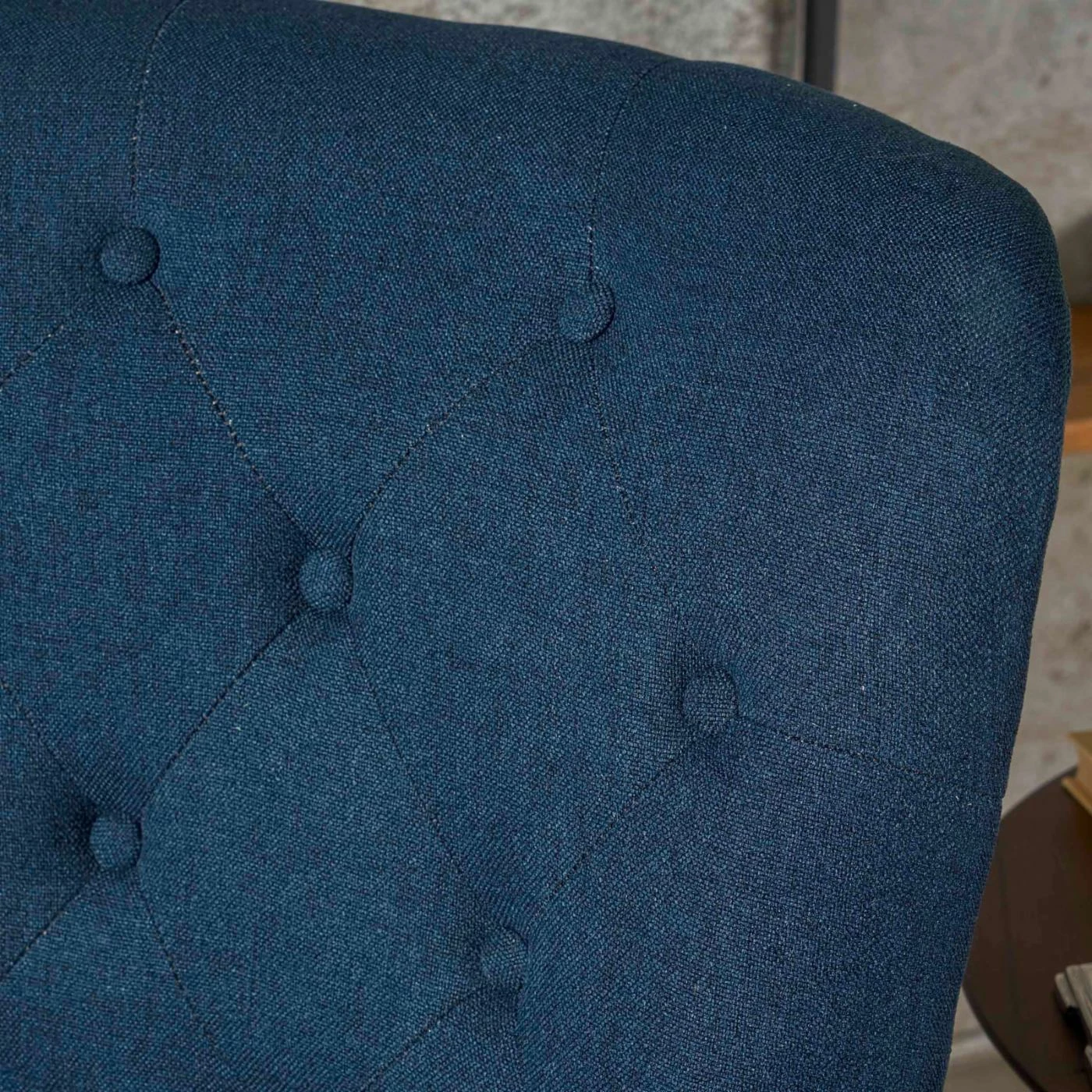 Brand new โ๏ธ Best Selling Home Arm Chairs Anikki Tufted Navy Blue Fabric Club Chair ๐ - Image 5