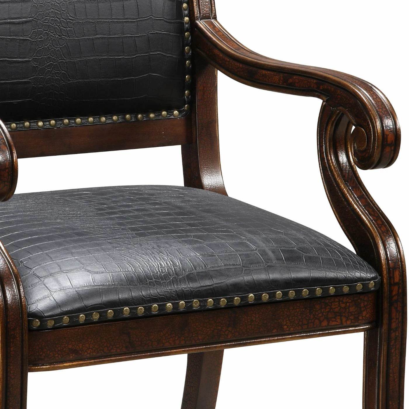 Best deal โญ Arm Chairs Coast To Coast Embossed Alligator Accent Chair ๐ - Image 5