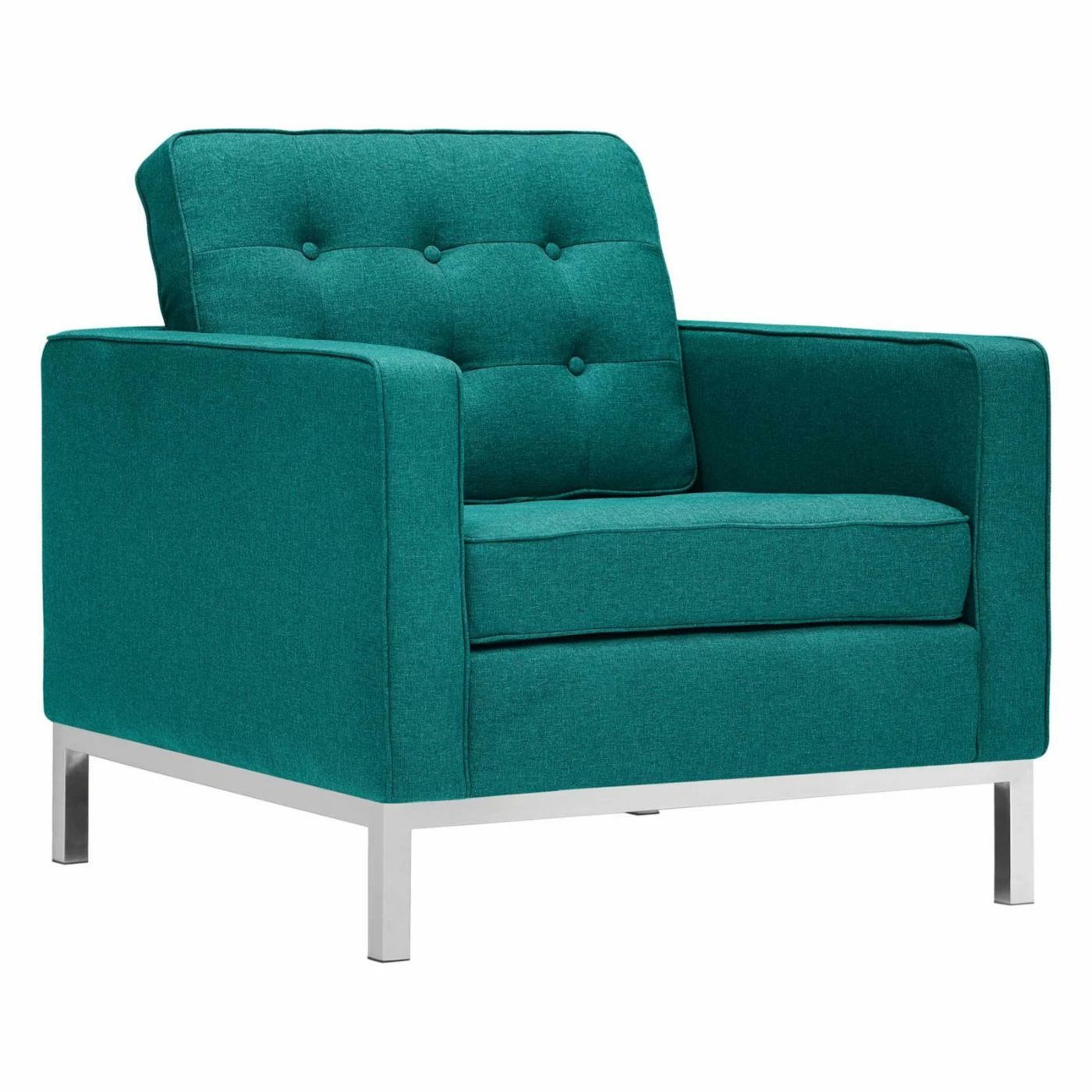 Brand new โ๏ธ Modway Loft Upholstered Fabric Arm Chairs - Set Of 2 ๐ฏ - Image 5