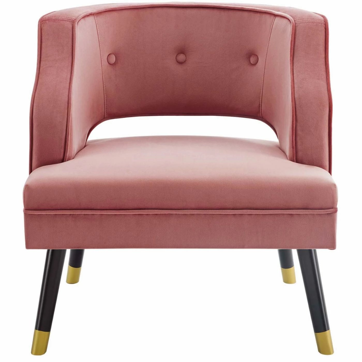 Best Sale โ๏ธ Armless Chairs Modway Traipse Tufted Open Back Performance Velvet Armchair ๐ - Image 5