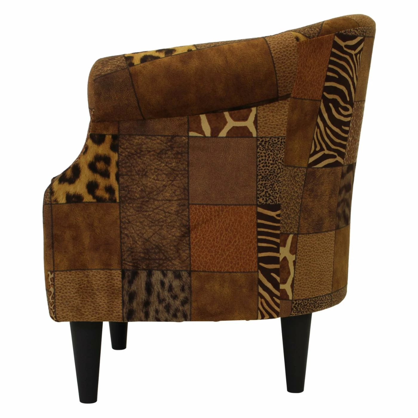 Brand new π Barrel Chairs Fox Hill Nikole Patchwork Animal Print Club Chair π - Image 5