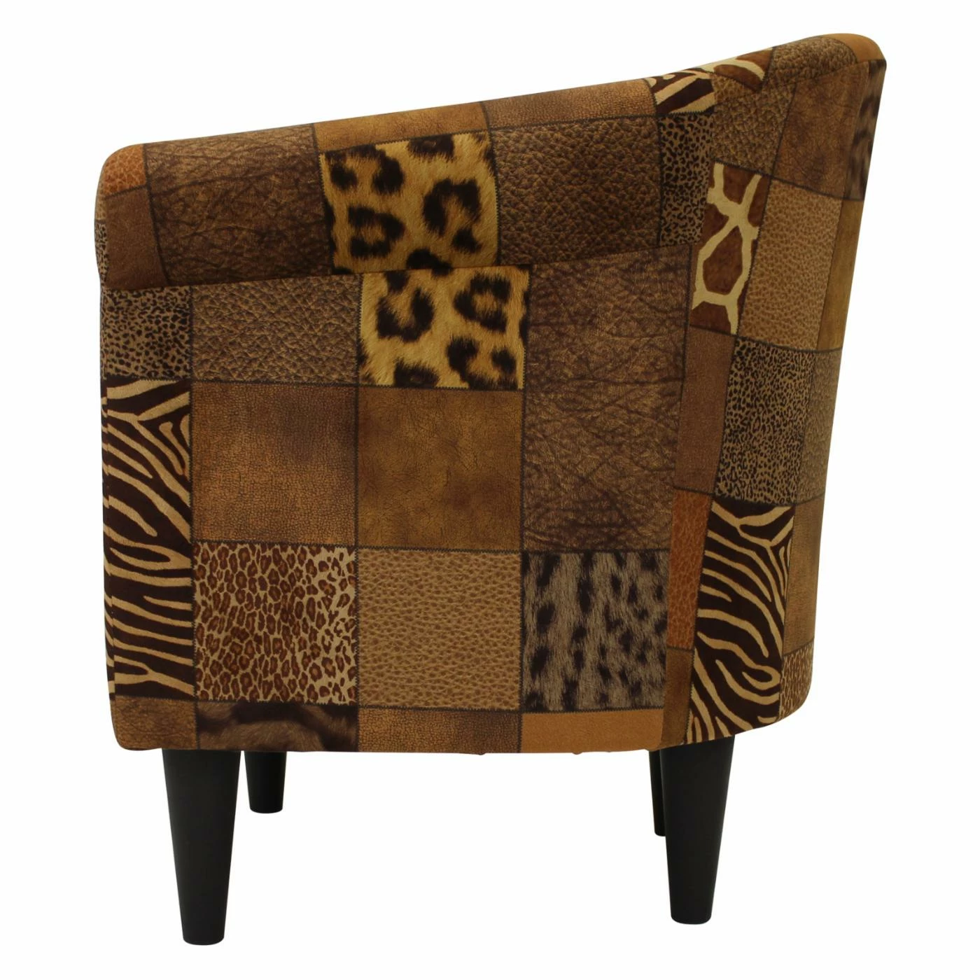 Top 10 𧨠Barrel Chairs Fox Hill Savannah Patchwork Animal Print Club Chair π - Image 5