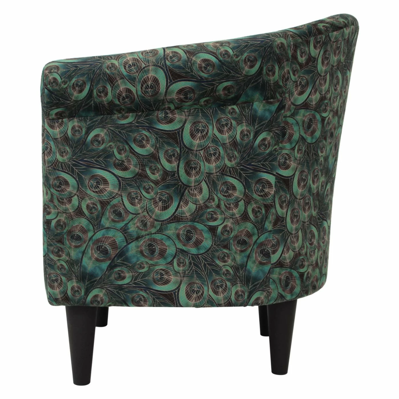 Buy โจ Barrel Chairs Fox Hill Savannah Peacock Print Club Chair ๐ฏ - Image 5