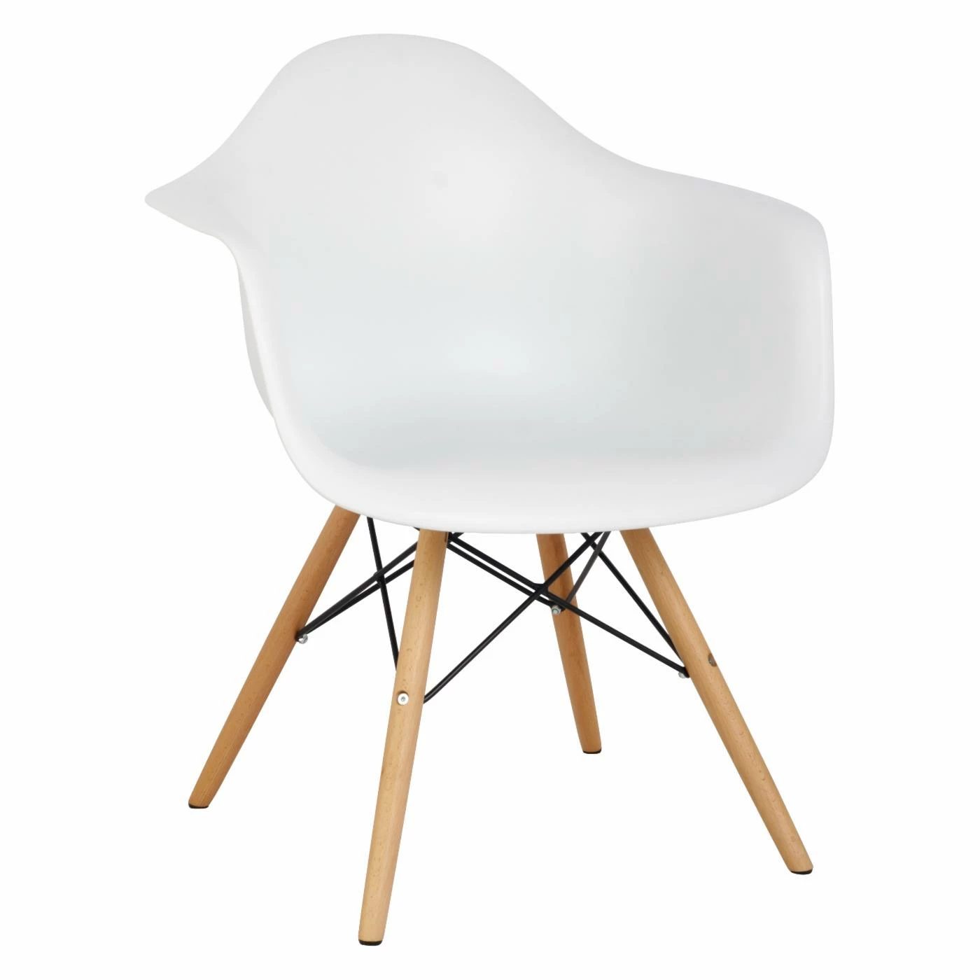 Best Pirce βοΈ Arm Chairs Hodedah Imports Bucket Studio Chair In White π - Image 5