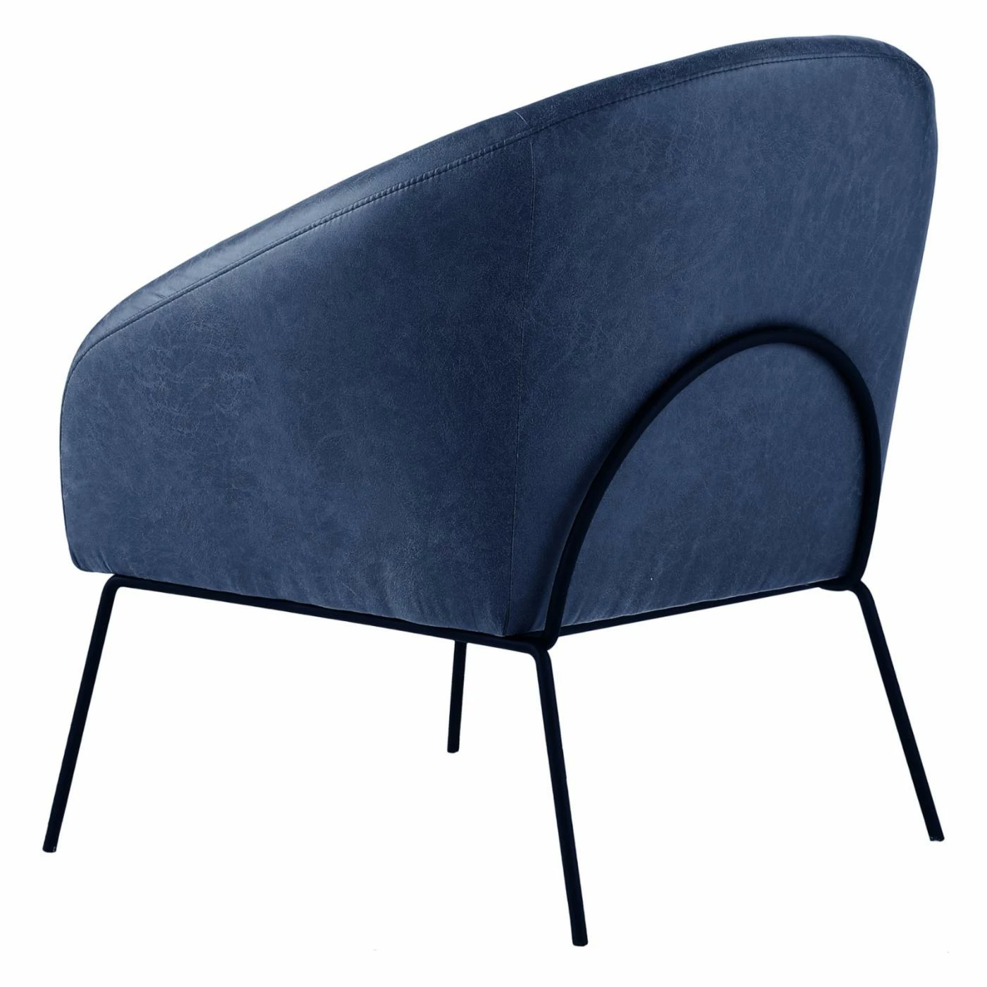 Hot Sale ๐ Arm Chairs Nicole Miller Terrell Polyurethane Leather Barrel Accent Chair ๐งจ - Image 5