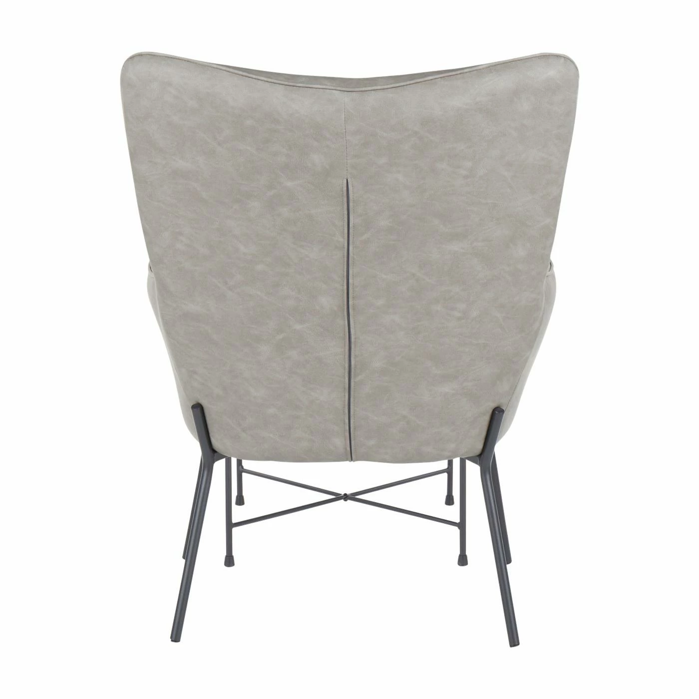 Buy π― Arm Chairs LumiSource Izzy Industrial Faux Leather Lounge Chair With Ottoman π― - Image 5