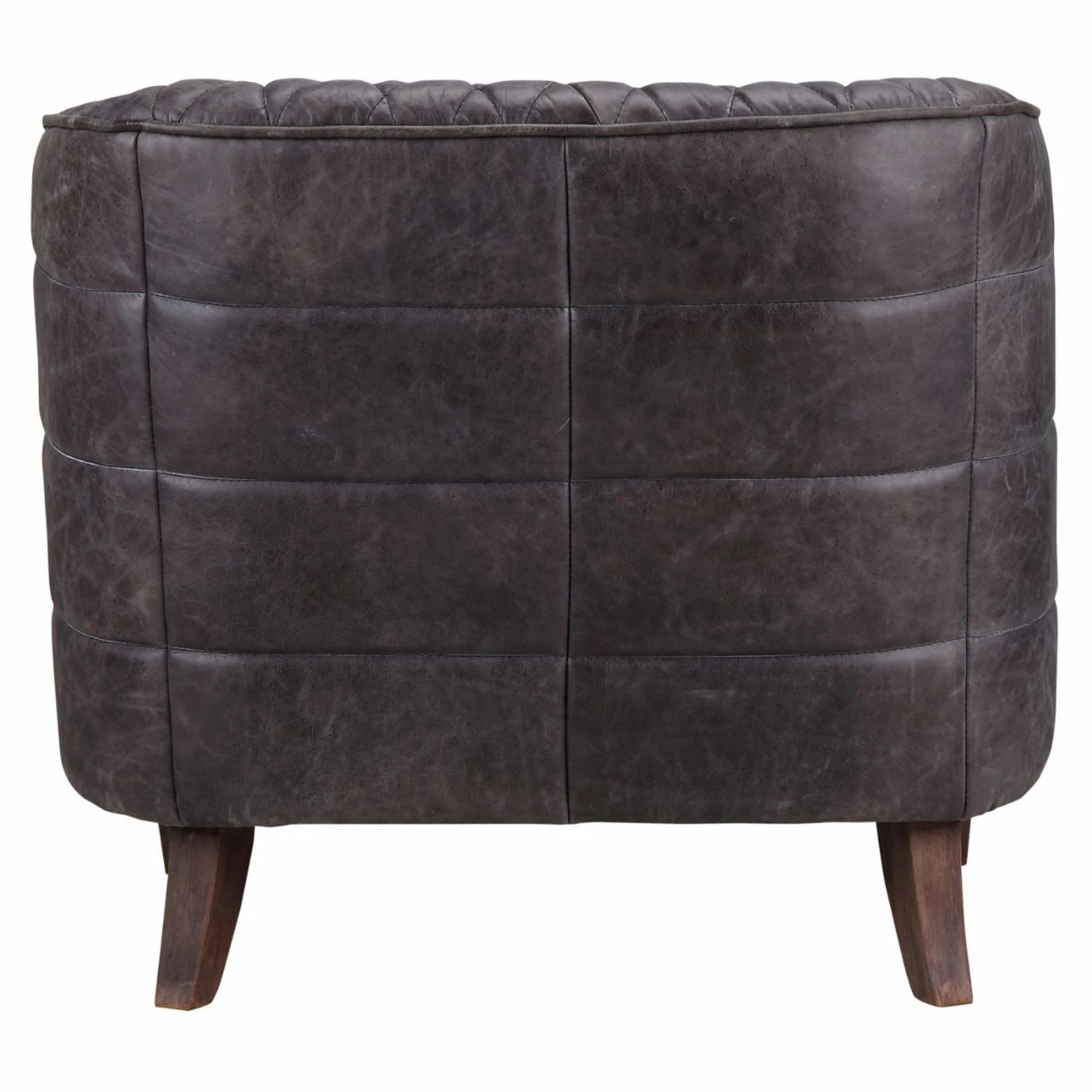 Best deal โค๏ธ Barrel Chairs Moes Home Collection Magdelan Tufted Leather Arm Chair ๐ฏ - Image 5